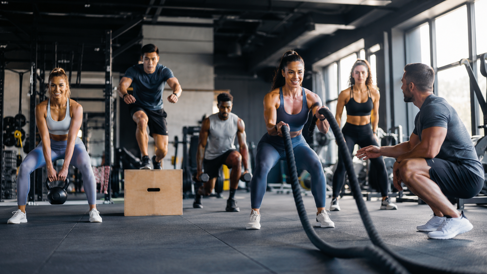 Entrenamiento funcional en centro deportivo